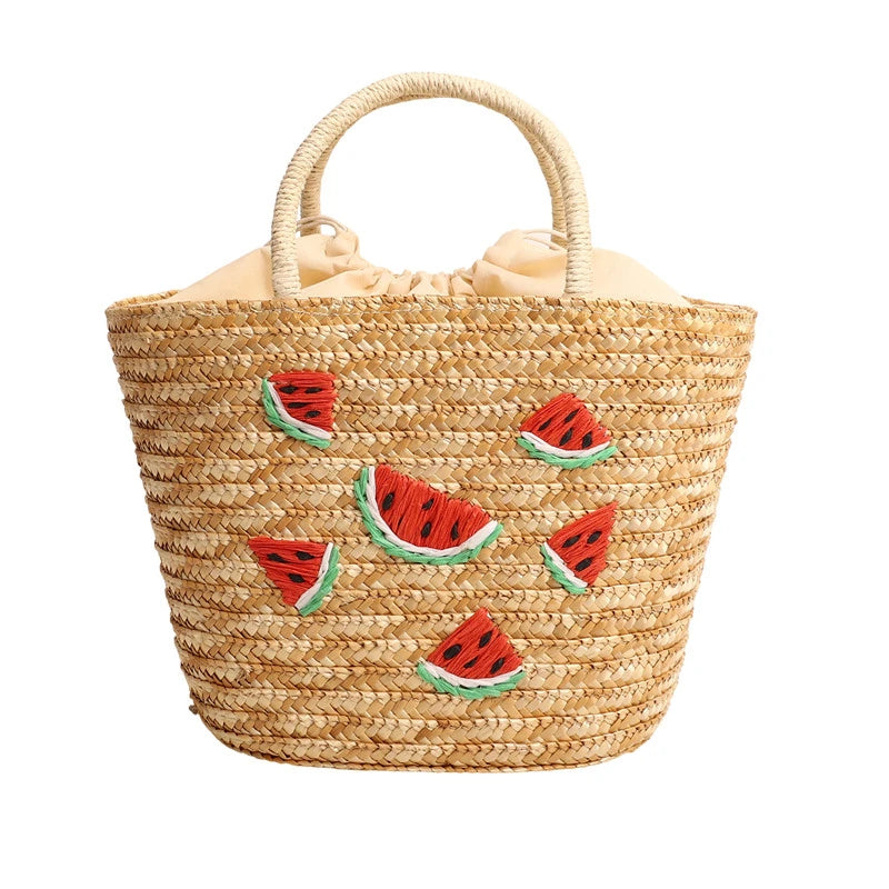 Casual Sweet Tote Bags | Perfect Straw Embroidery Shoulder Bag