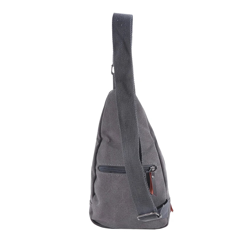 Men's Vintage Canvas Satchel Shoulder Sling Pack | Versatile Outdoor Bag