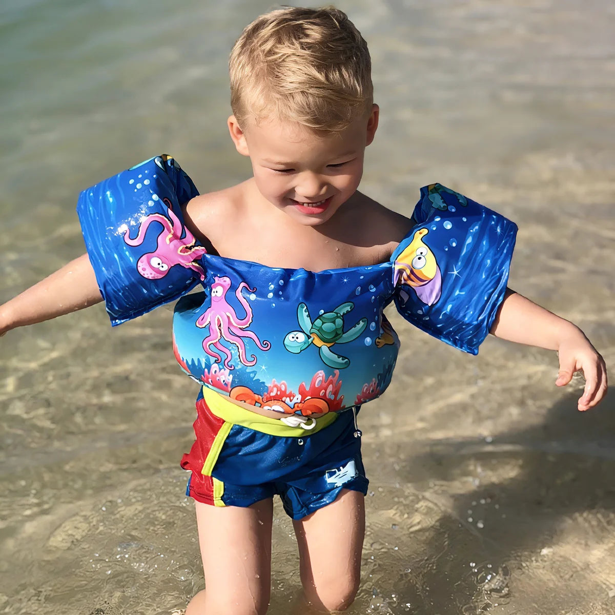 Kid Safe Swim Foam Float Arm Sleeve | Portable Swimming Aid