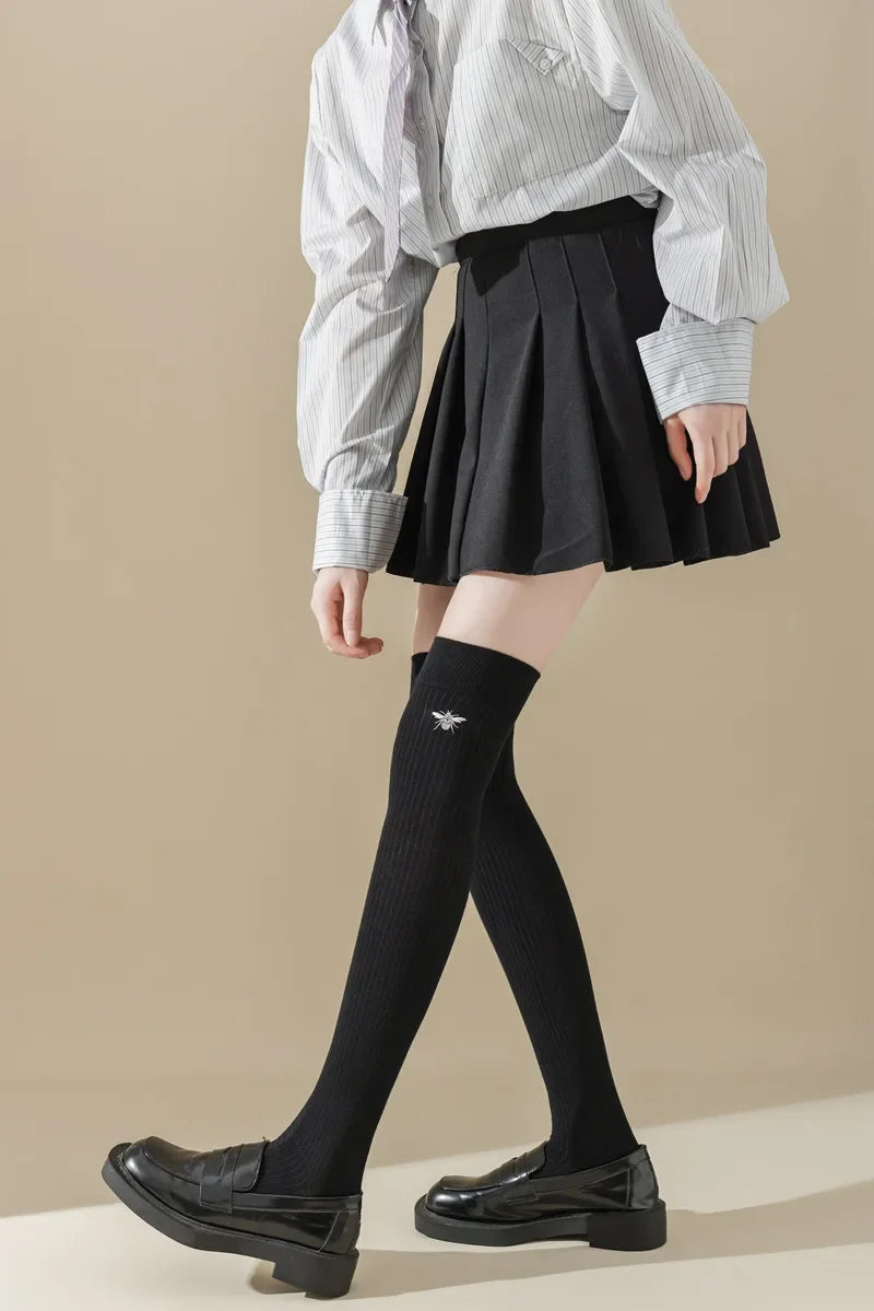 Stylish Women's Cotton Thigh High Stockings | Trendy and Comfortable