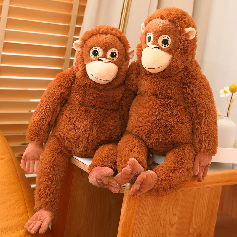65cm Cartoon Gorilla Plush Toy | Soft Monkey Stuffed Doll