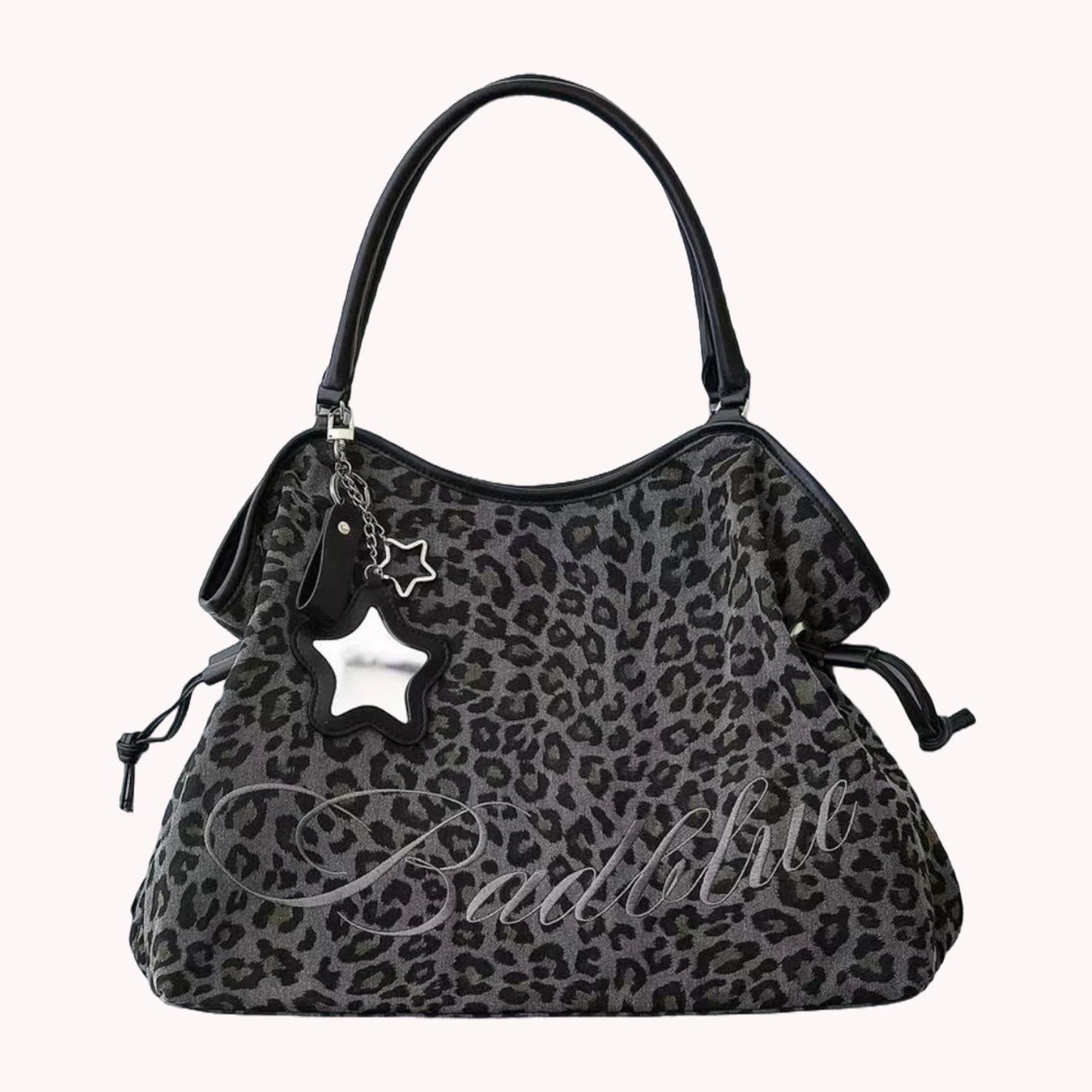 Large Capacity Leopard Print Tote Bag | Trendy Shoulder Handbag