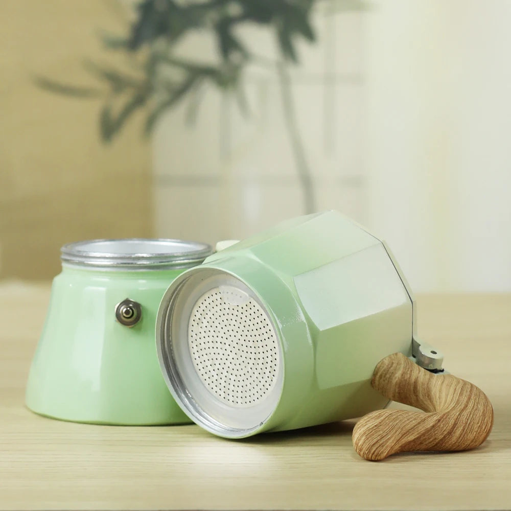 3-Cup Gradient Color Mocha Pot | Perfect for Home & Outdoors