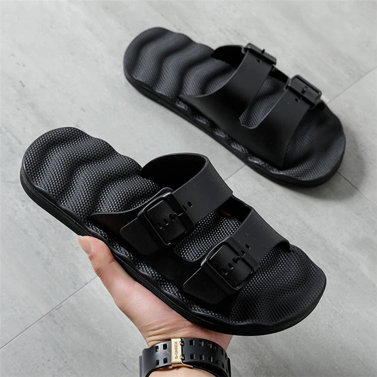Comfortable Adjustable Men's Summer Slippers | Lightweight Beach Sandals