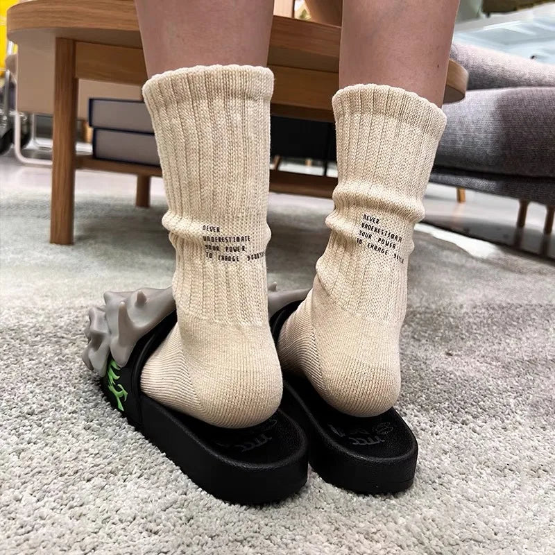 Cozy Vintage Sports Tube Socks for Men | Thickened Comfort Fit