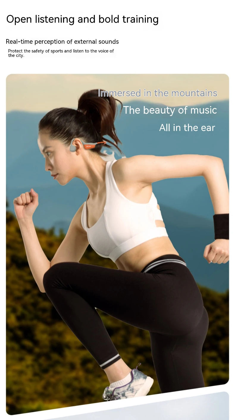 Bone Conduction Wireless Headphones | HiFi Sound Sport Earbuds