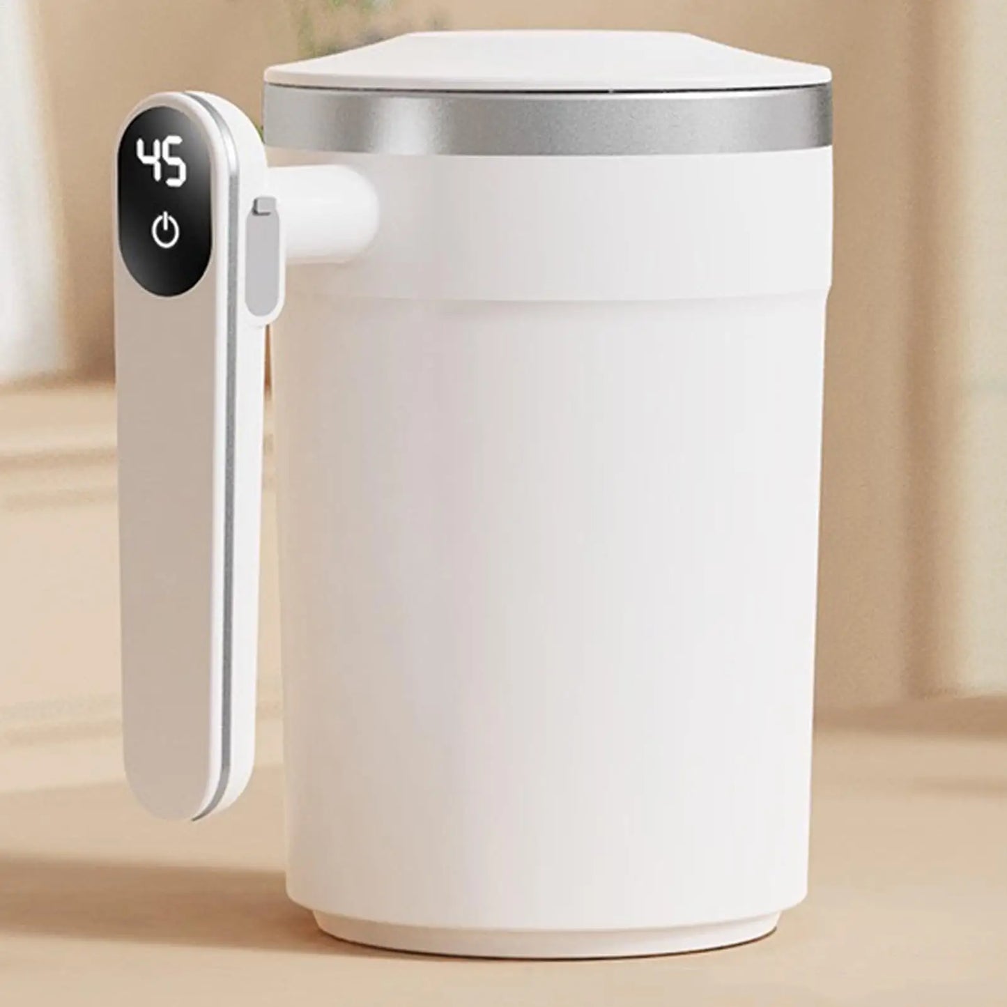 400ml Electric Self Stirring Coffee Mug with LCD Thermometer