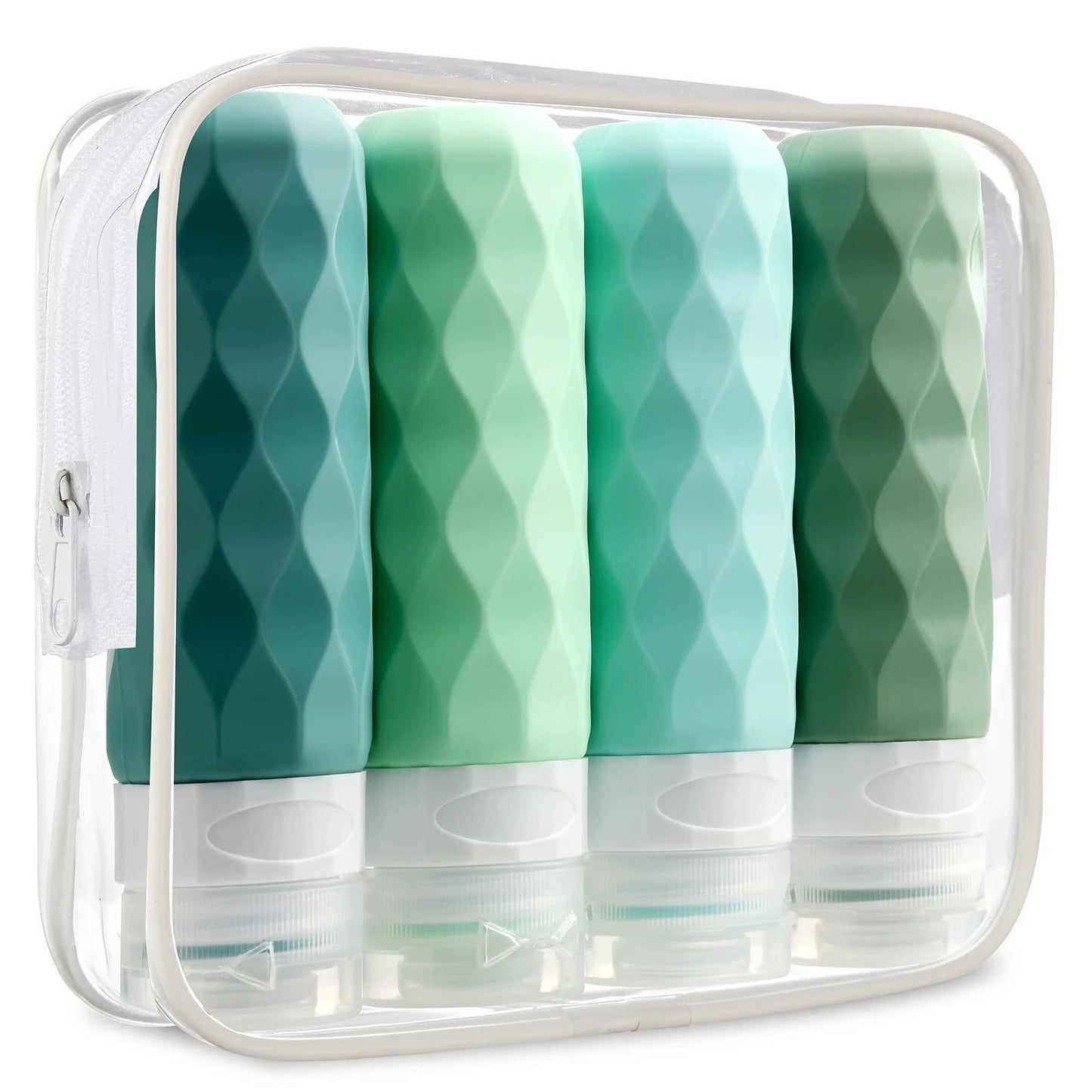 4 Piece Travel Bottle Set | Leak-Proof BPA Free Toiletry Containers