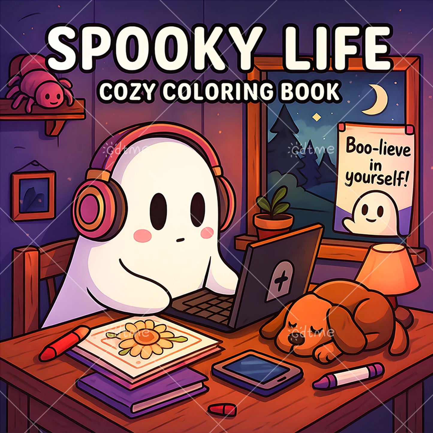 Halloween Spooky Life Coloring Book for Adults & Teens | Fun Gift