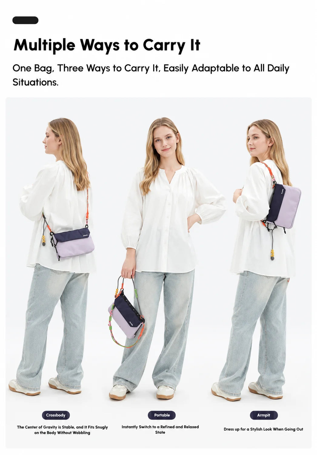 Waterproof RFID Blocking Crossbody Travel Bag for Men & Women