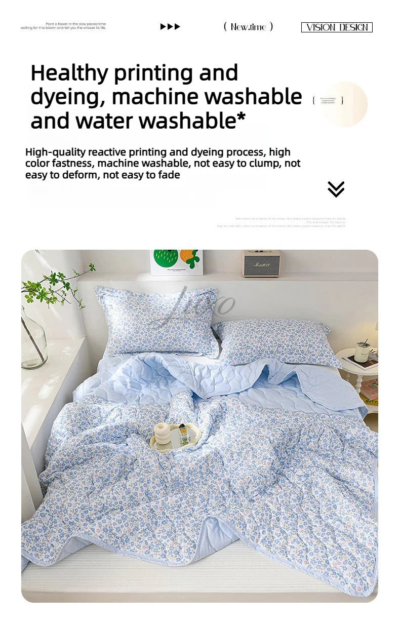 Lightweight Breathable Cooling Summer Quilt | Soft Duvet Comforter