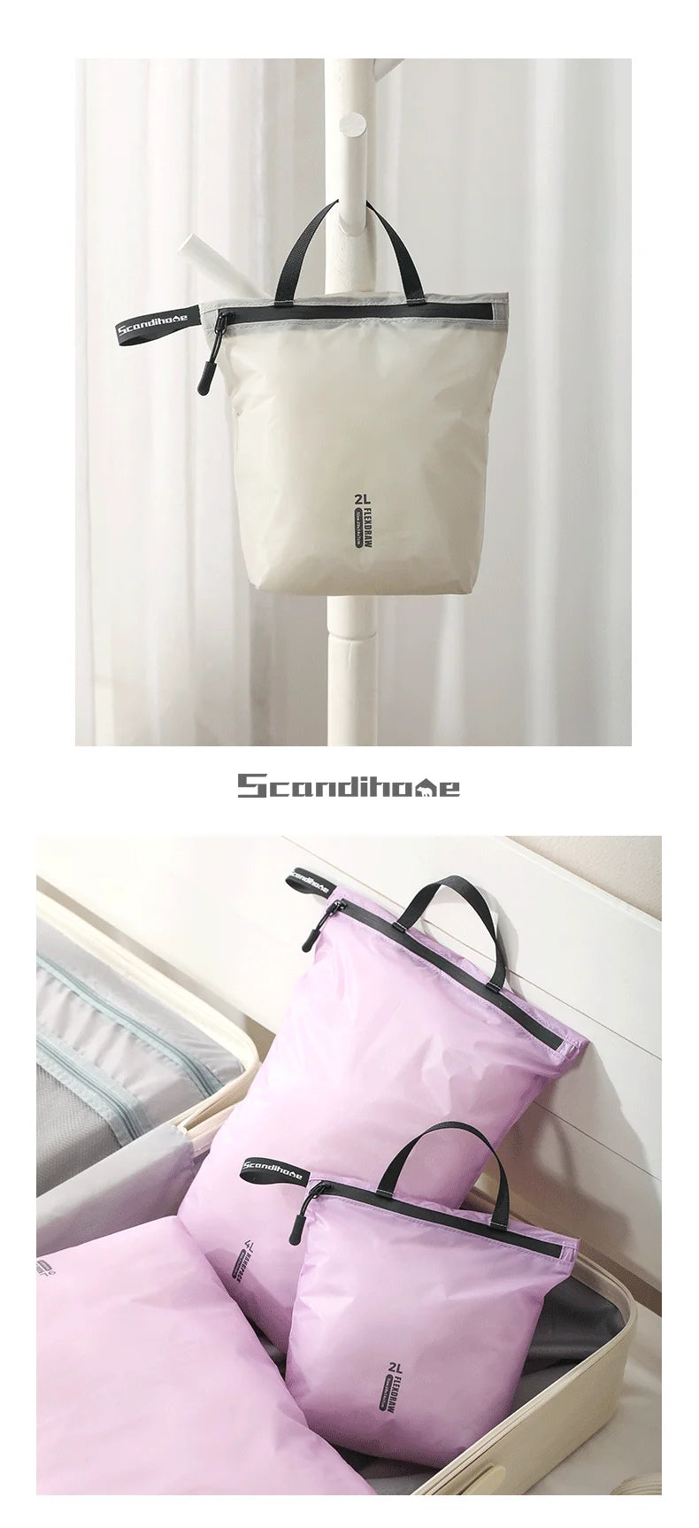 Waterproof Travel Handbag | Lightweight Organizer for Clothes & Toiletries