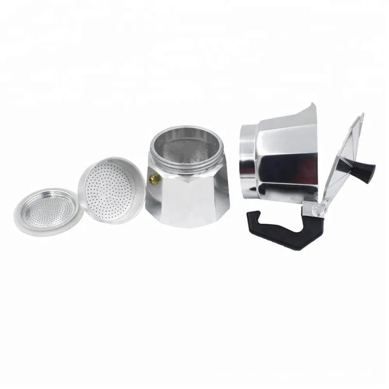 Italian Outdoor Aluminum Mocha Coffee Pot | Portable & Stylish