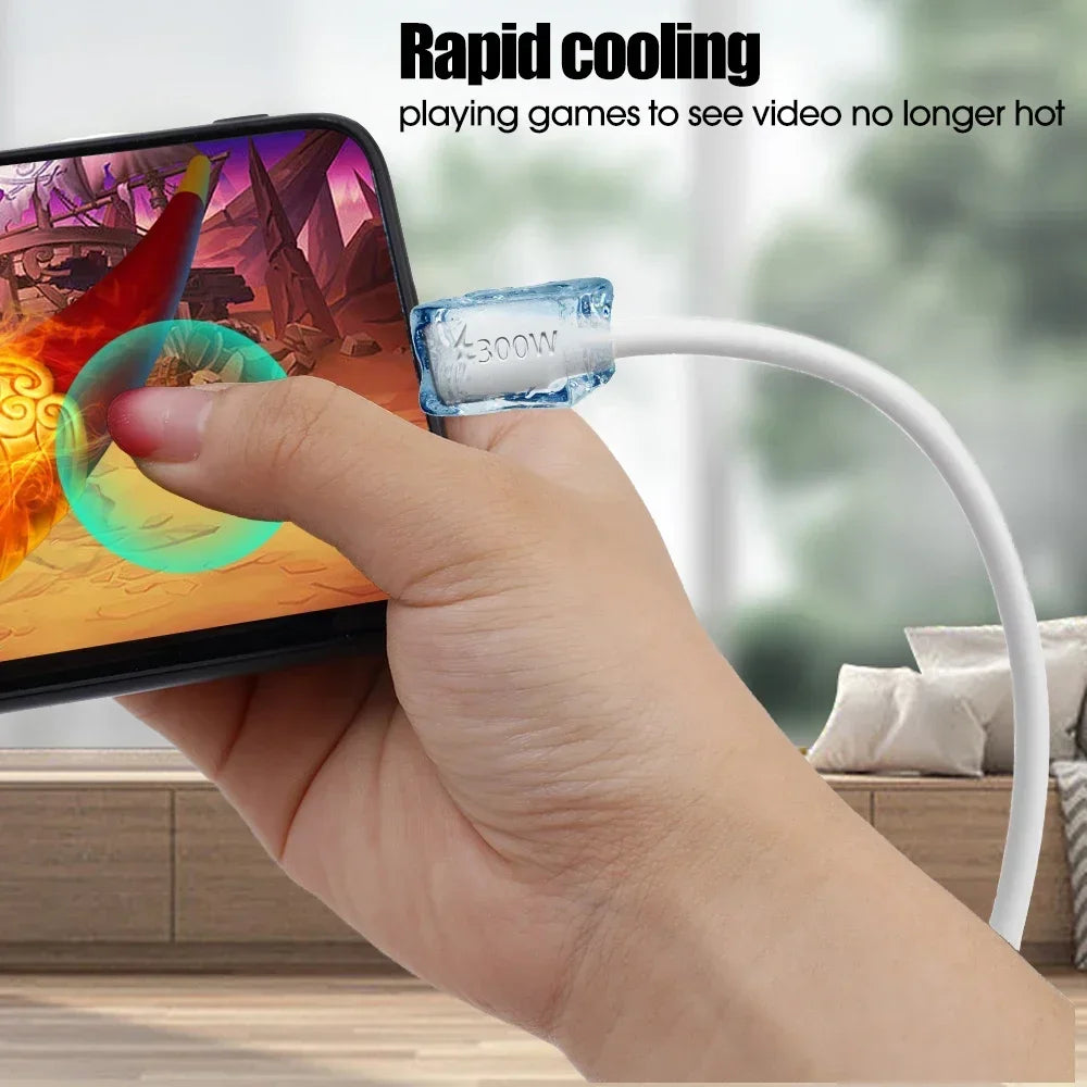 300W Super Fast Charging USB Type C Data Cable | Universal Compatibility