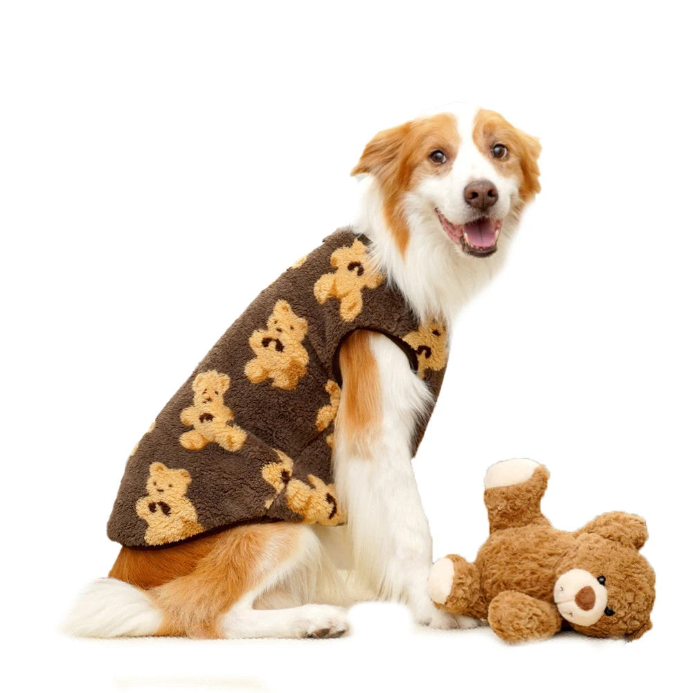 Cozy Pet Flannel Coat | Stylish & Warm Winter Clothing