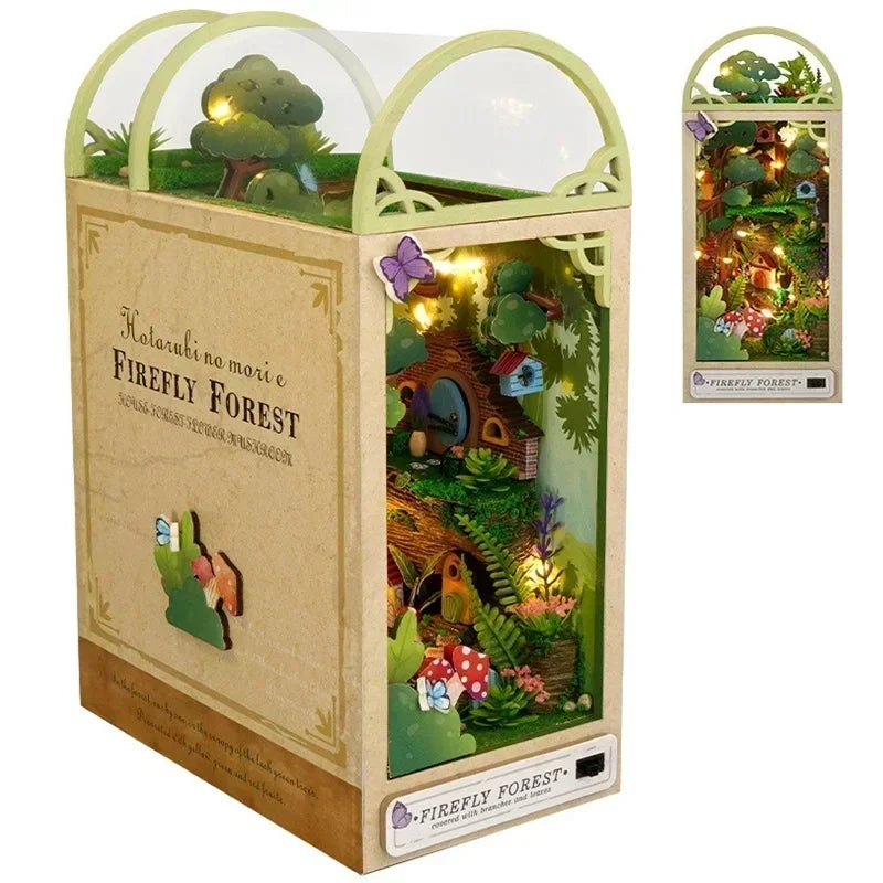 Kit de rincón de lectura de castillo en miniatura para montar | Encantadora experiencia de manualidades