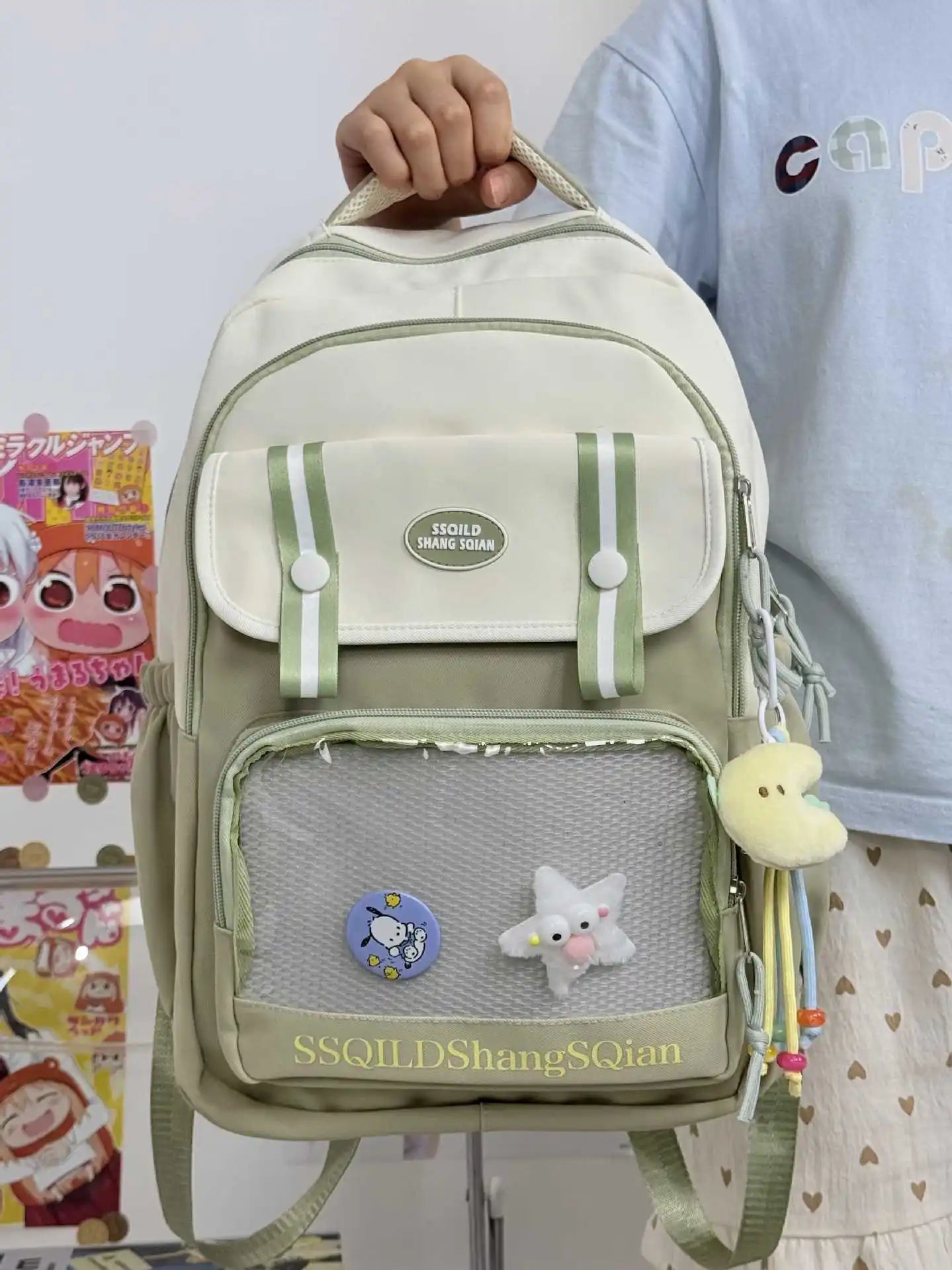 Cute Japanese Style Versatile Backpack | Fashionable Double Shoulder Bag