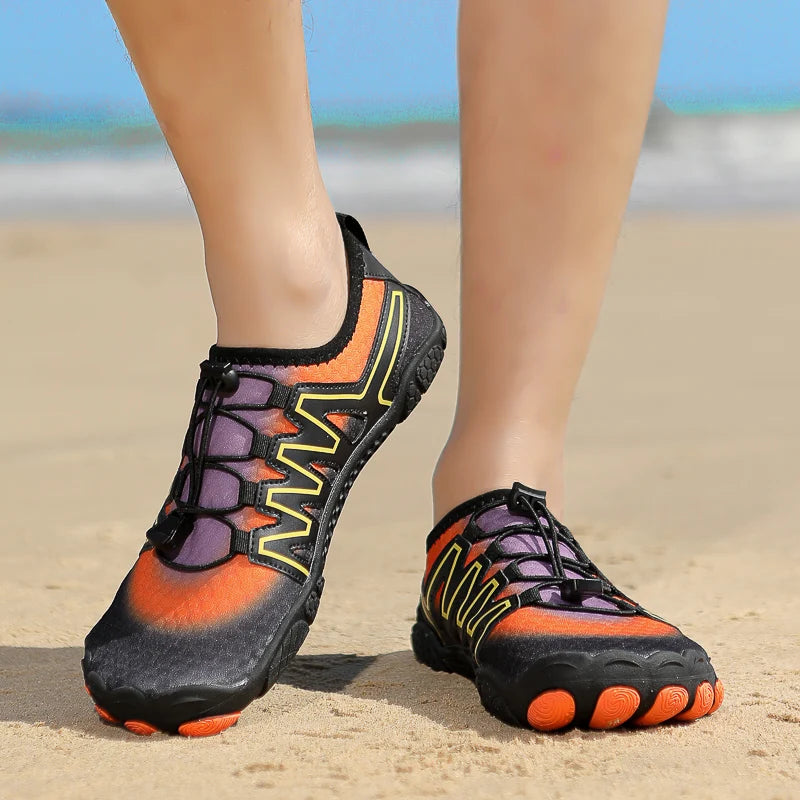 Unisex Swimming Water Shoes Men Barefoot Outdoor Beach Sandals Upstream Aqua Shoes Plus Size Nonslip River Sea Diving Sneakers