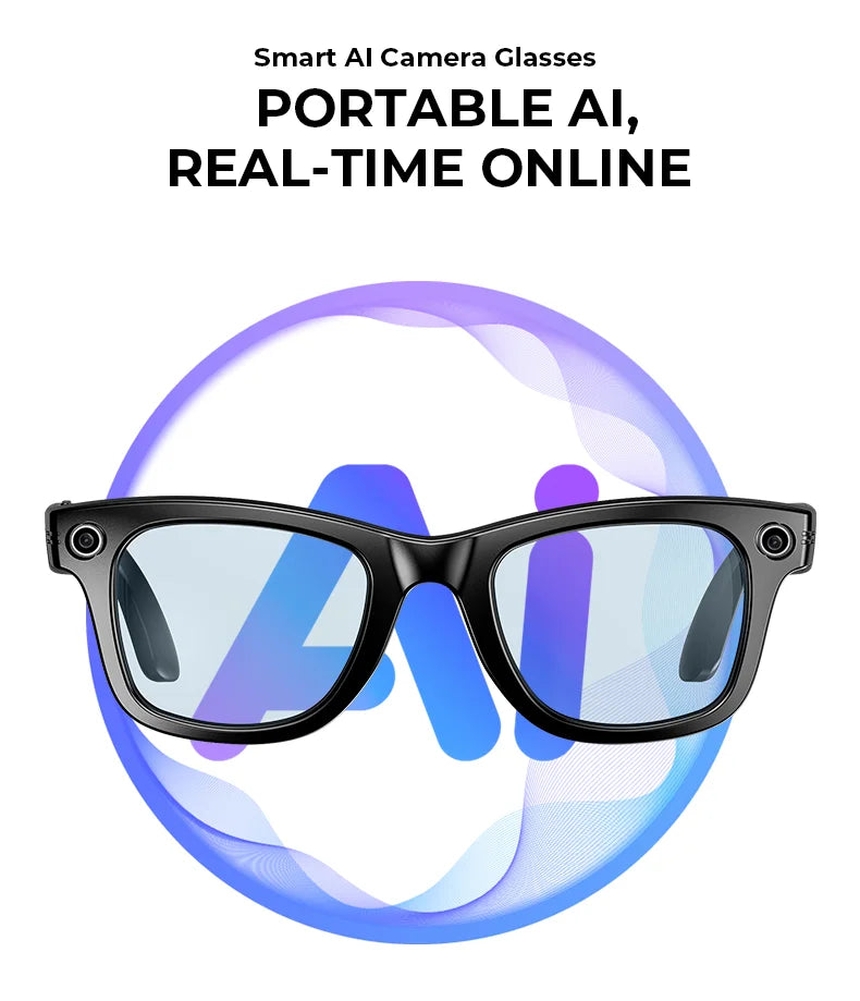 Multifunctional Smart AI Camera Glasses | 4K Recording & Translation
