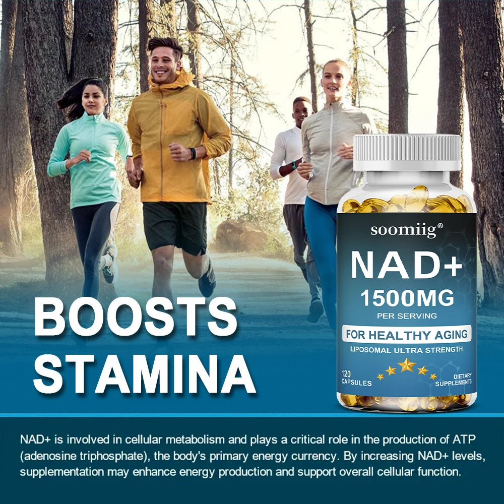 NAD+ 1500mg Capsules for Cellular Energy & Healthy Aging