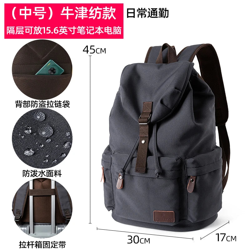 Vintage Large Capacity Backpack for Laptops | Durable Casual Bag