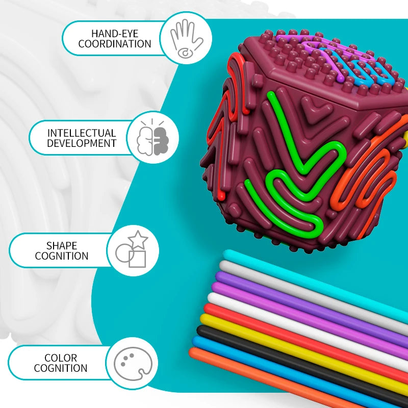 Multi-Faceted Sensory Activity Board for Kids | Motor Skills Toy