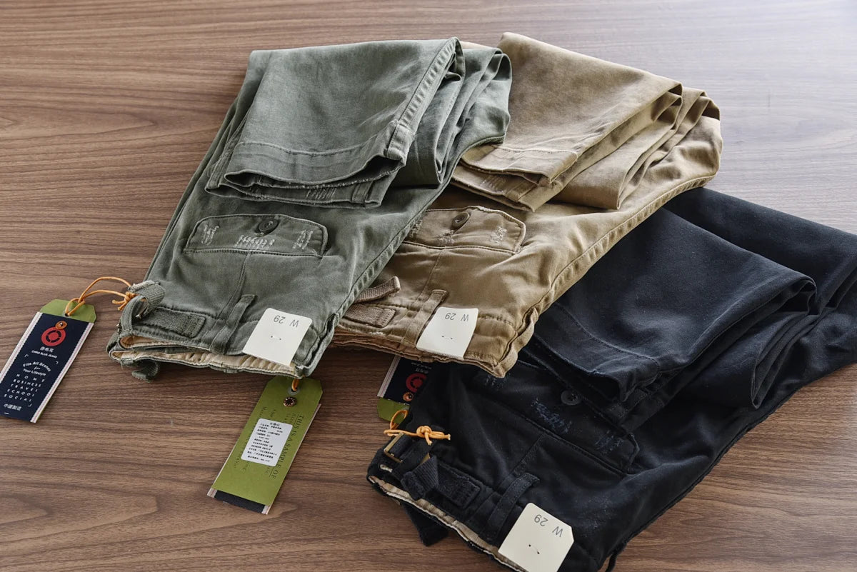 Slim-Fitting Men's Casual Cargo Pants | Pure Cotton Comfort