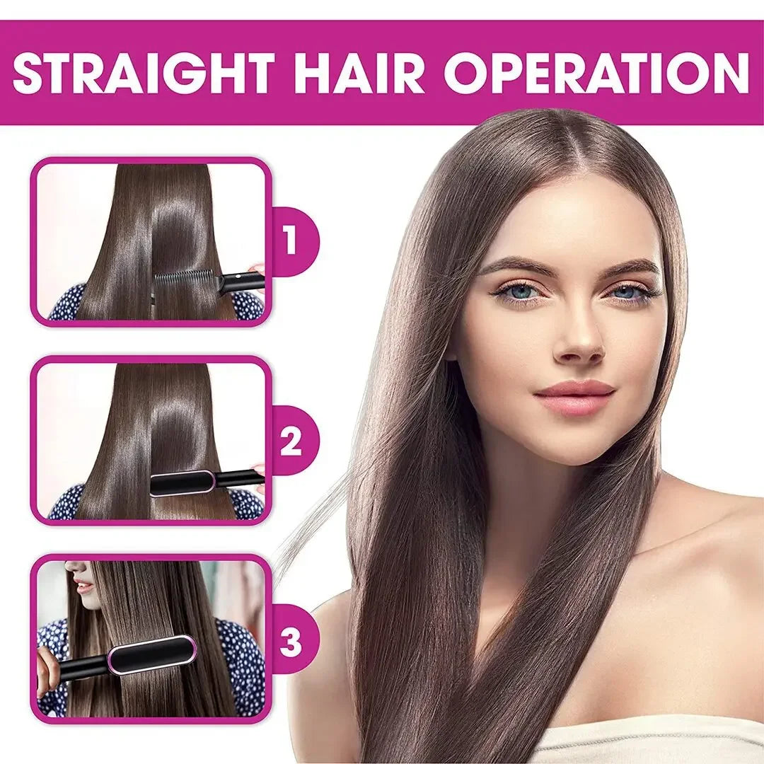 Adjustable Heat Hair Straightener Comb | Fast and Safe Styling