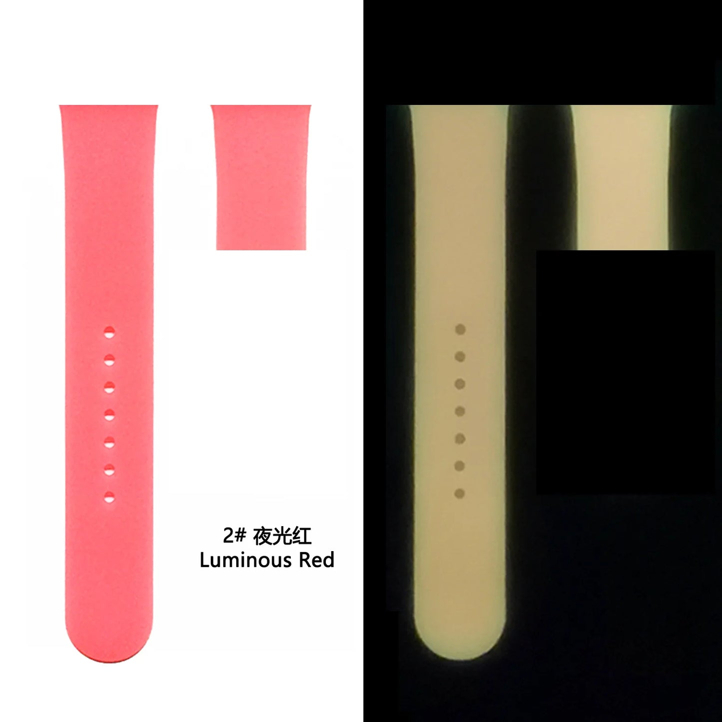 Glow-in-the-Dark Silicone Sport Strap for Smartwatches | Ultimate Accessory