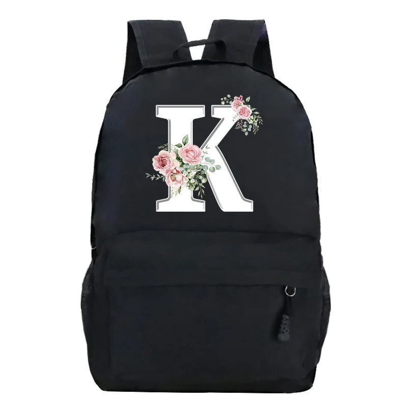 Stylish Pink Floral Backpack for College Students | Trendy Floral Design