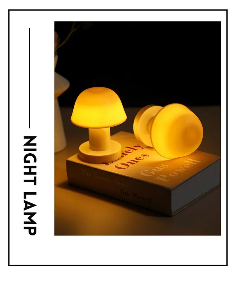 Creative Mushroom LED Night Light | Portable Cozy Decor