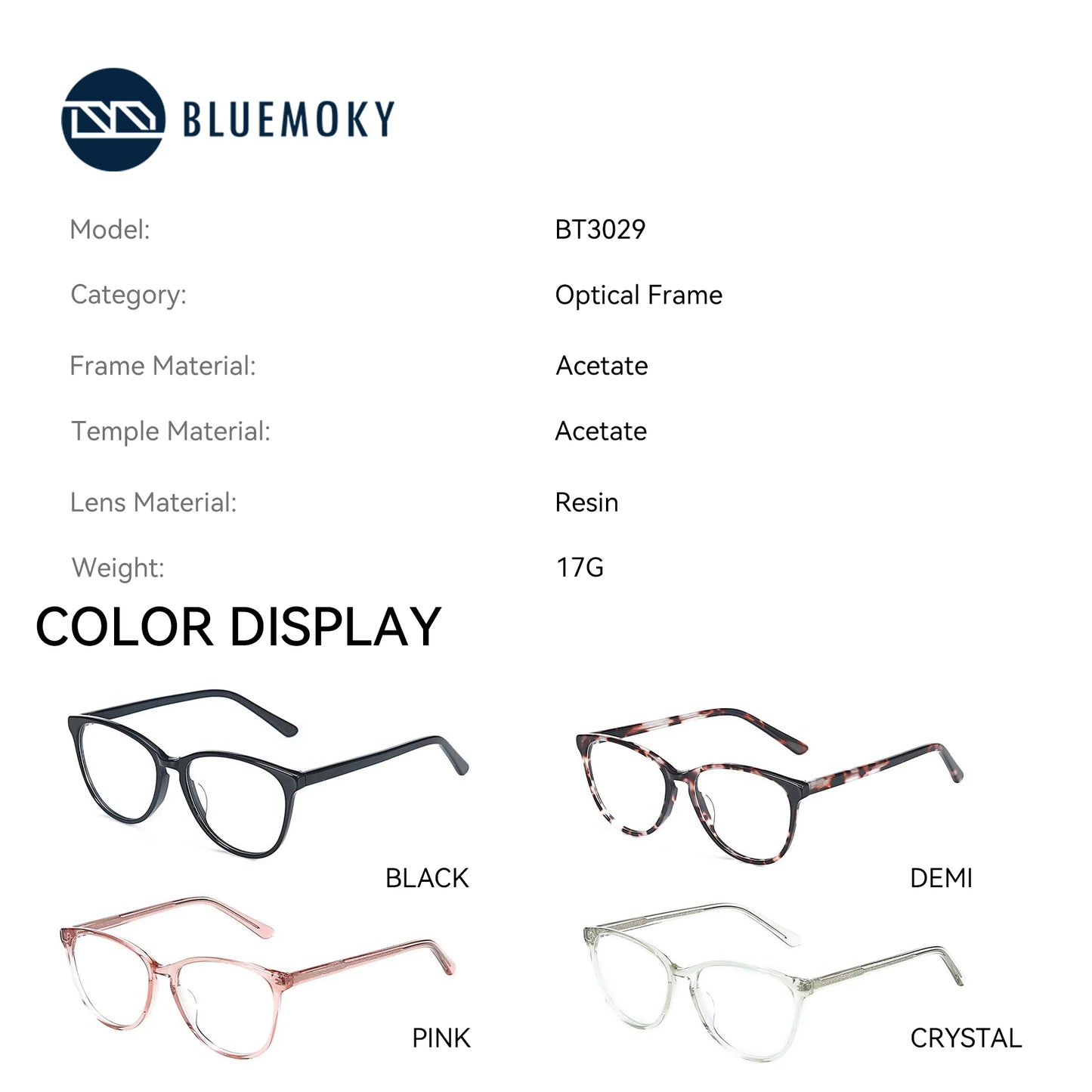 Stylish Butterfly Acetate Anti Blue Light Glasses for Women