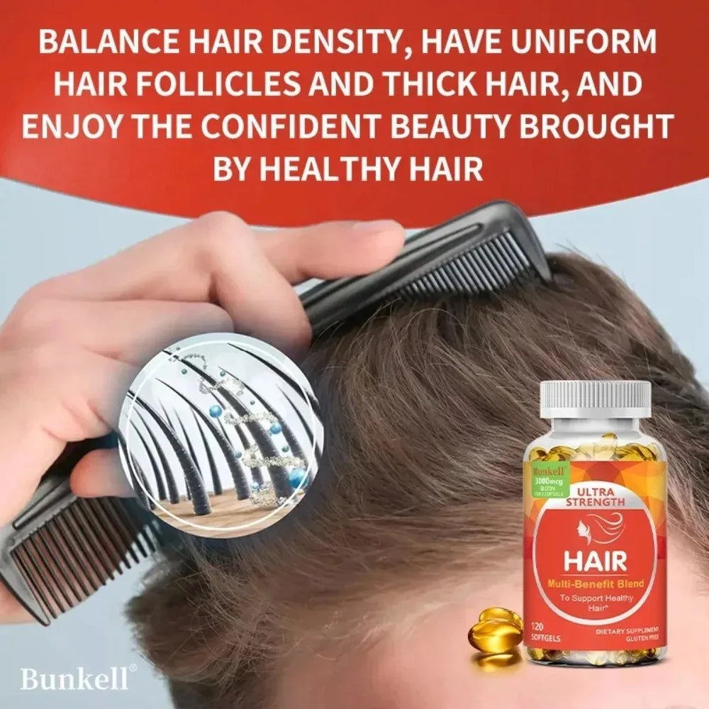 Biotin & Keratin Supplement | Hair Growth, Skin & Nails Support