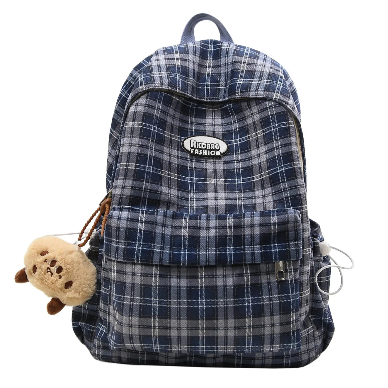 Large Capacity Plaid Backpack | Versatile Travel & School Bag