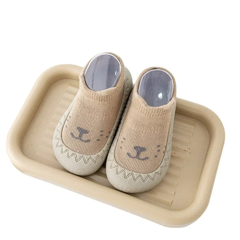 Cute Cartoon Baby Socks Shoes | Soft Rubber Sole for First Walkers