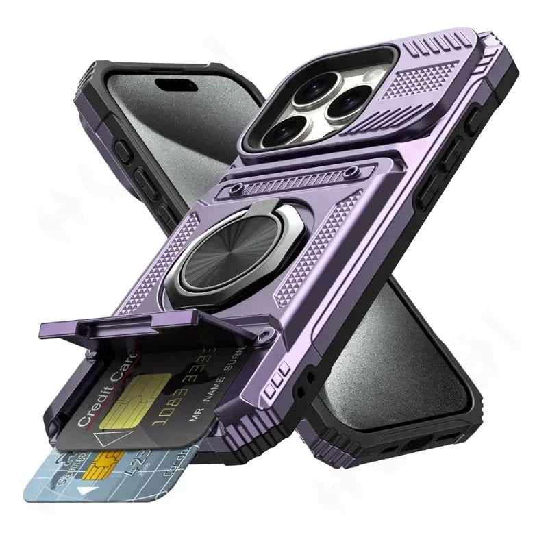 Heavy Duty Magnetic Phone Case with Kickstand | All iPhone Models