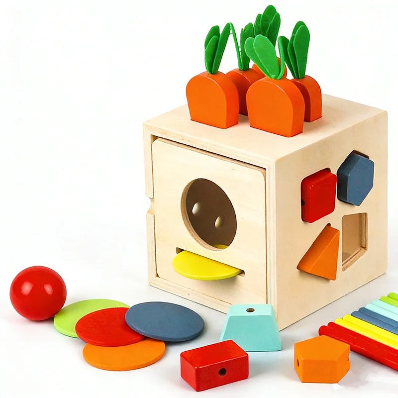 Educational Montessori Math Toy | Wooden Bead Wire Maze Puzzle