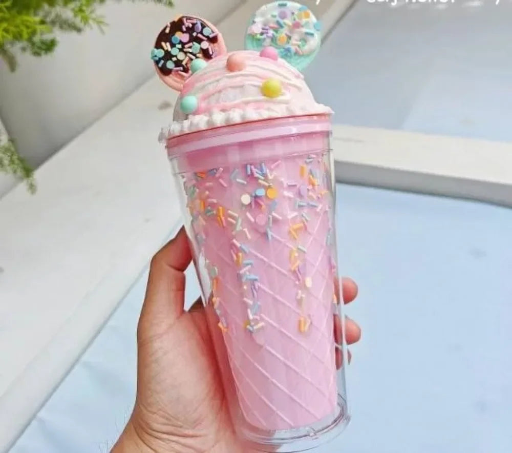 450ml Cute Water Bottle for Girls | BPA Free Double Wall Tumbler