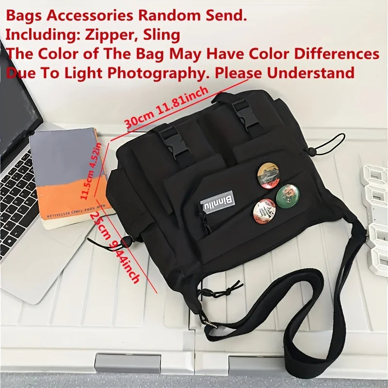 Trendy Nylon Messenger Bag for Men | Ideal School and Casual Style