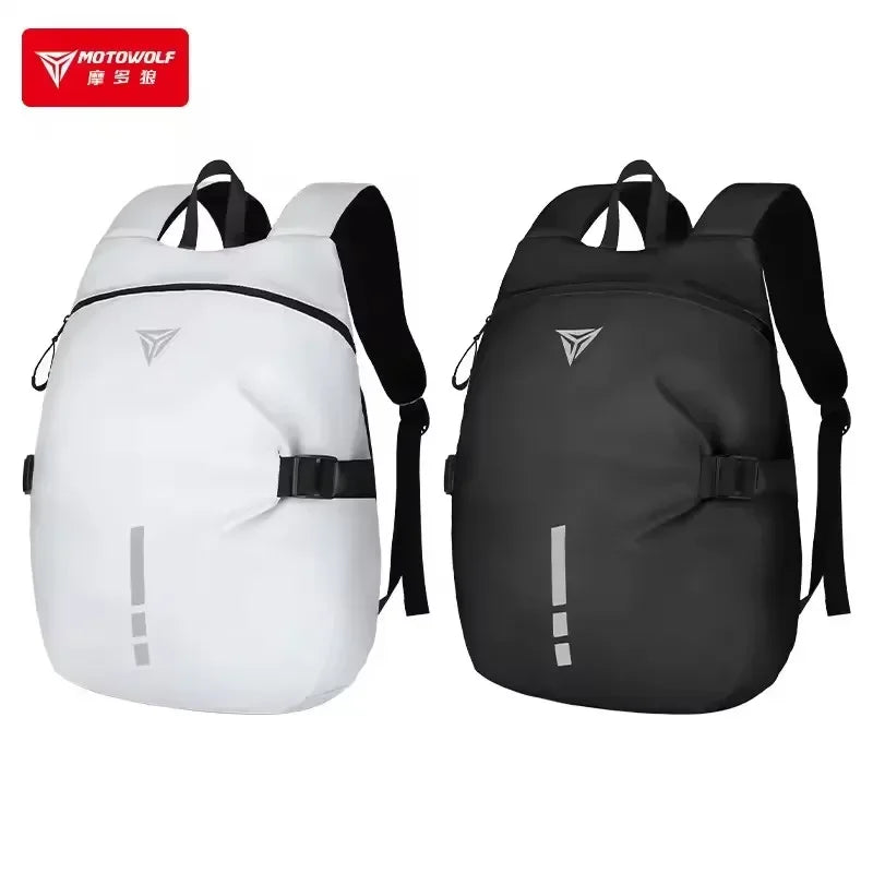 Large Capacity Motorcycle Rider Backpack | Waterproof Reflective Bag