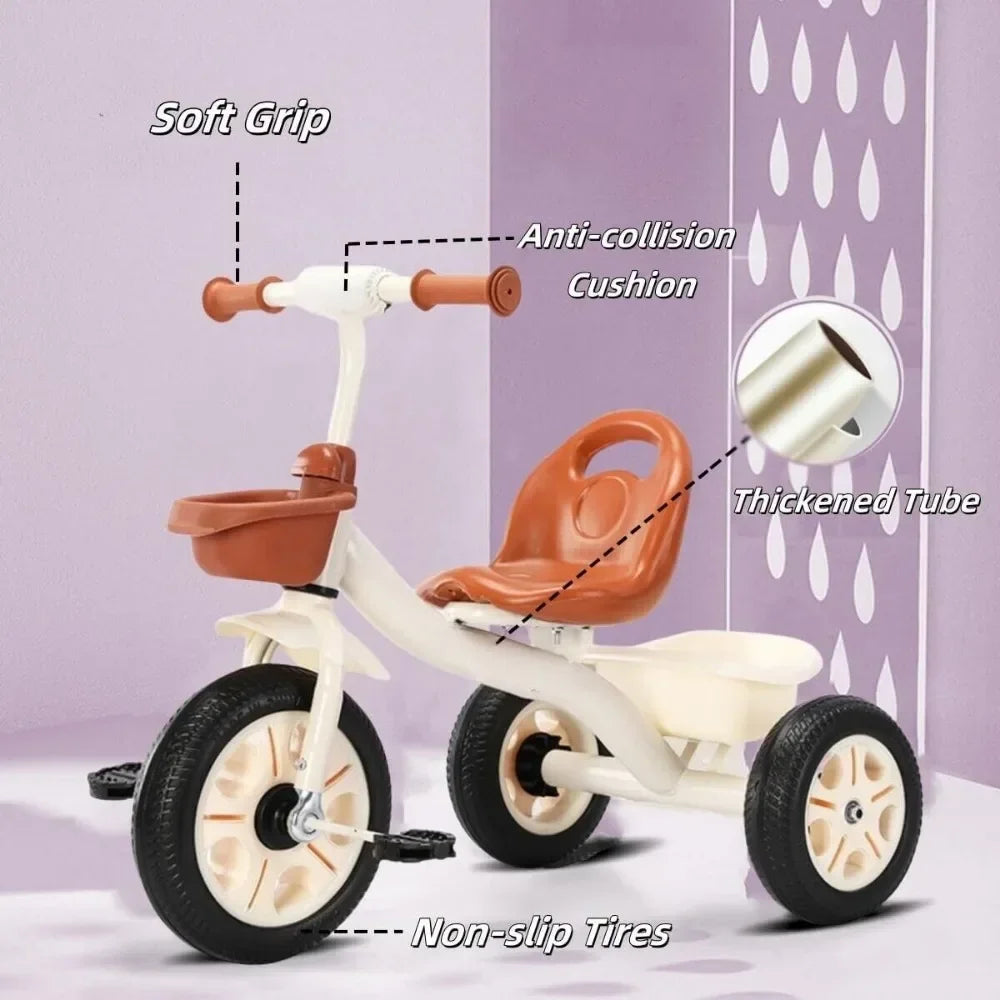 2 in 1 Toddler Tricycle | Adjustable Kids Trike for Outdoor Fun