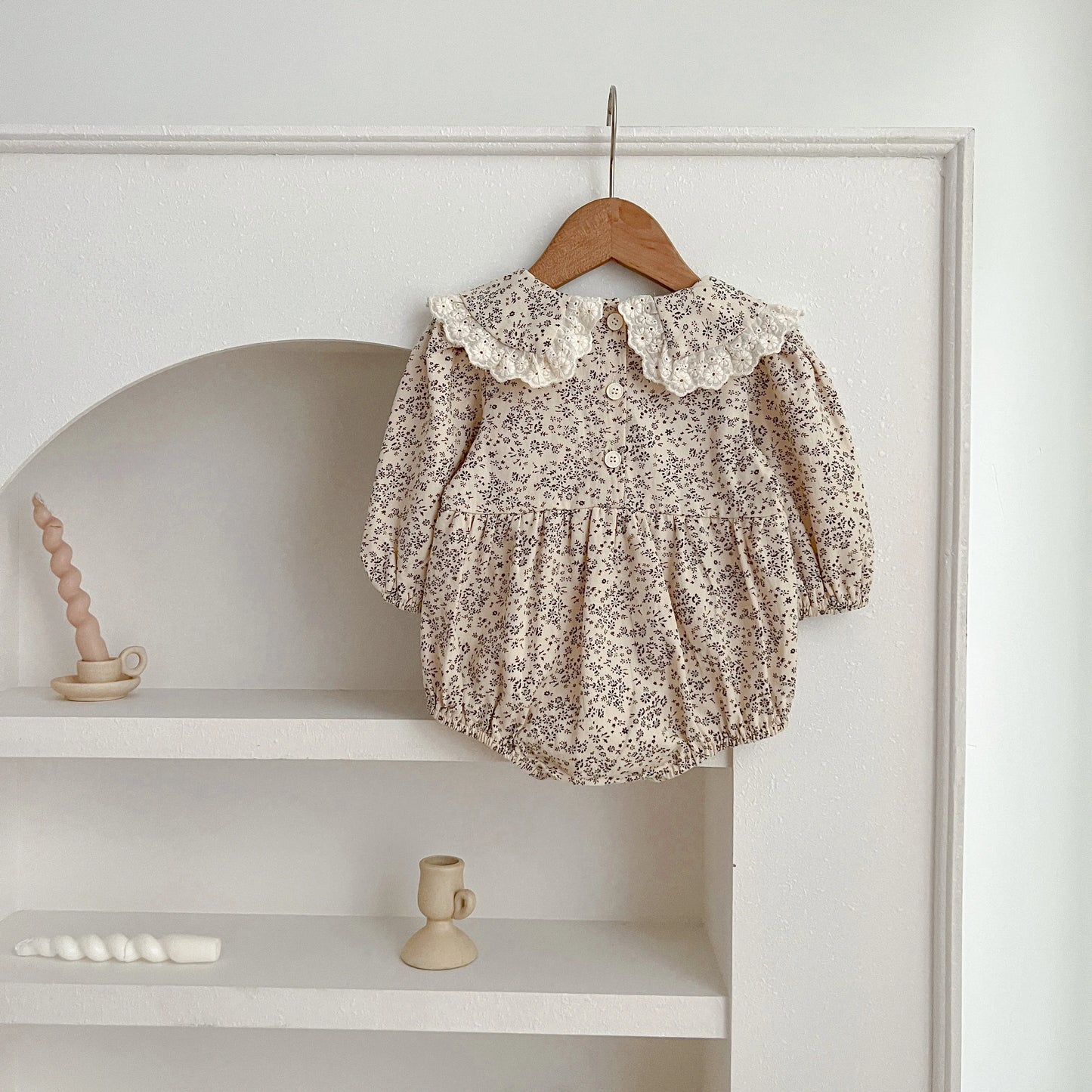 Adorable Lace Ruffle Baby Girl Overalls | Stylish Romper 0-24M