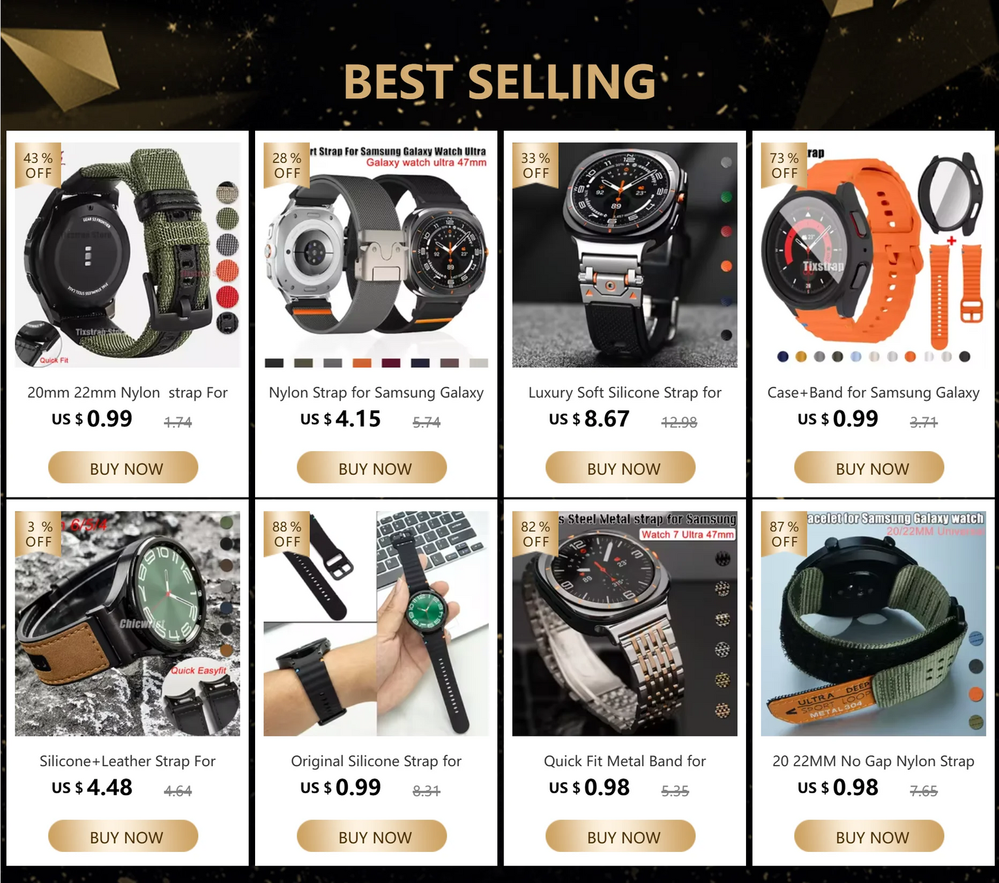 Soft Silicone Sports Bracelet for Galaxy Watch 7 Ultra