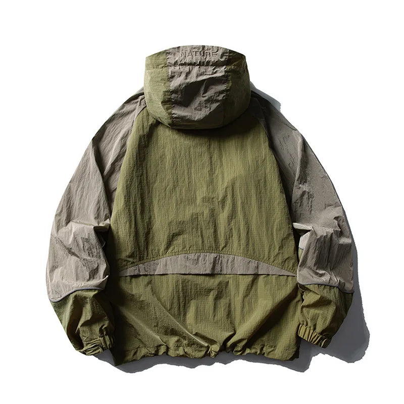 Men's Water-Resistant Hooded Jacket | Trendy Outdoor Style