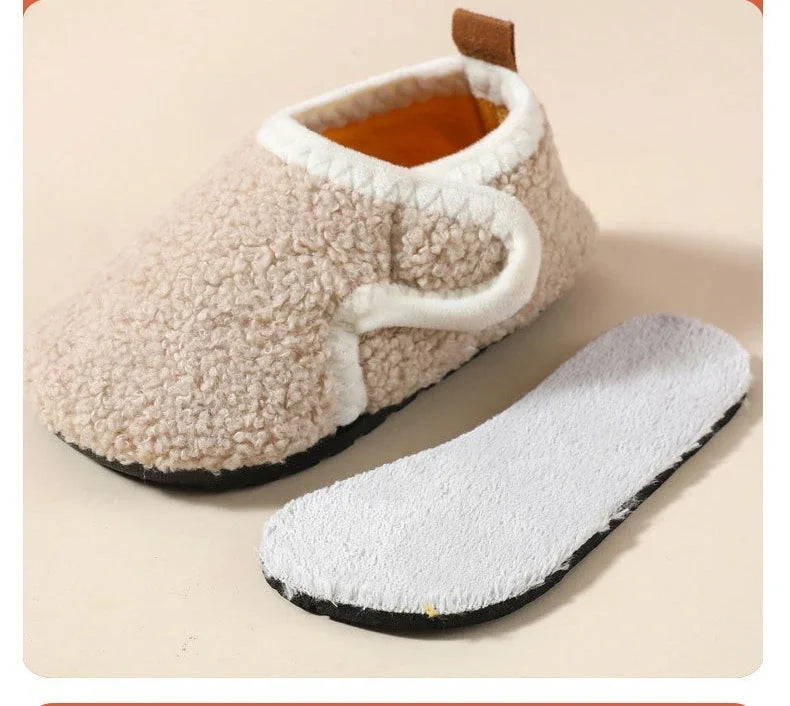 Cozy Kids Winter Fleece Slippers | Soft Non-Slip Indoor Shoes