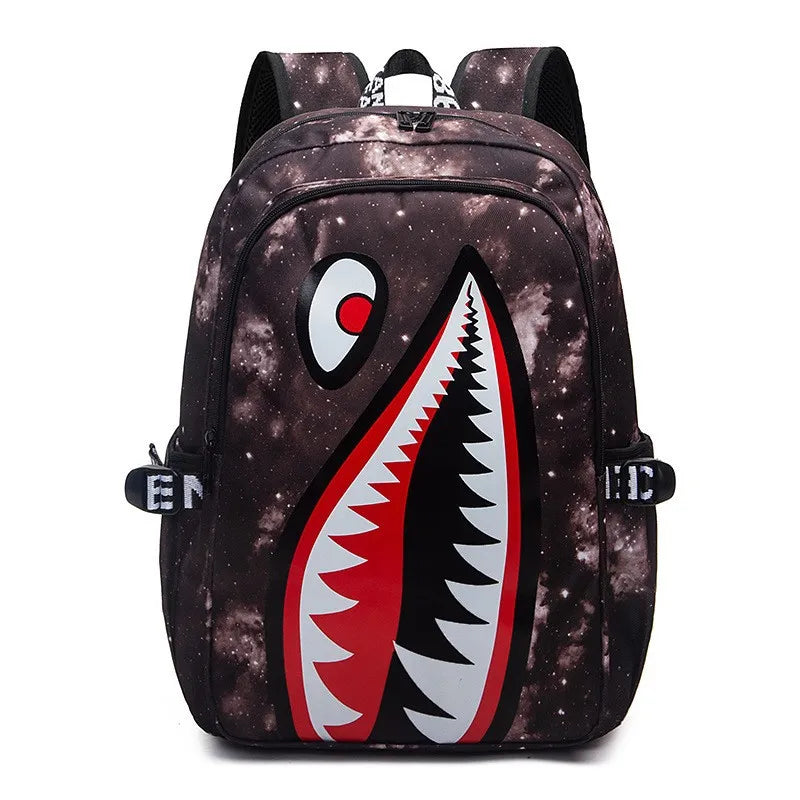 Stylish Shark Pack Backpack for Kids | Durable School Travel Bag