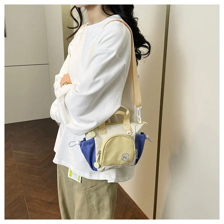 Elegante Bolso de Hombro Color Block | Bandolera Versátil para Mujer