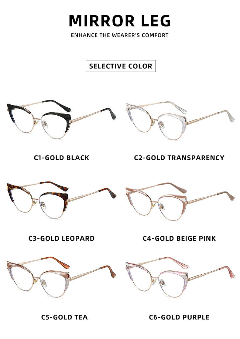Stylish Women's Cateye Prescription Glasses | Elegant Optical Wear