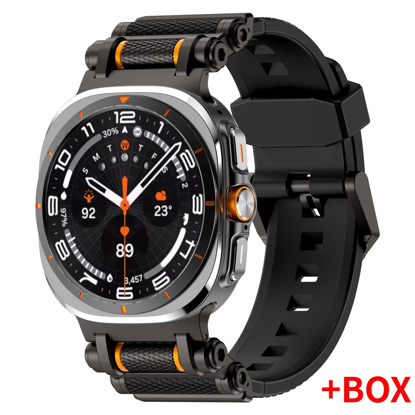 Luxury Silicone Sport Band for Galaxy Watch Ultra 47mm | No Gaps Design