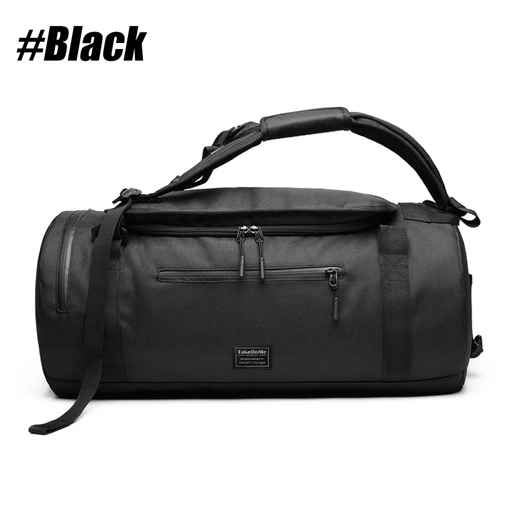 Waterproof Gym Bag with Shoe Compartment & Wet Pocket